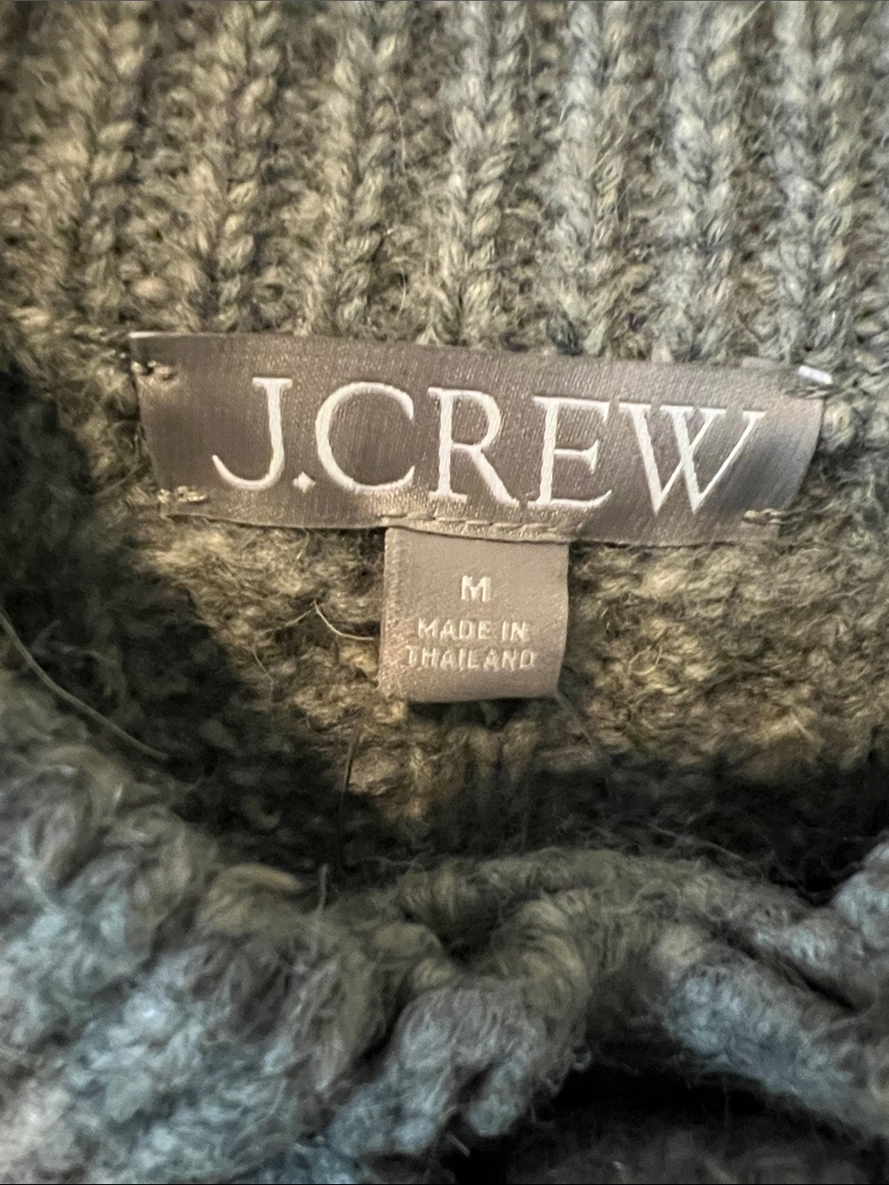 NWT J. Crew Wool Blend Bow Tie Cardigan Gray M - Picture 5 of 8